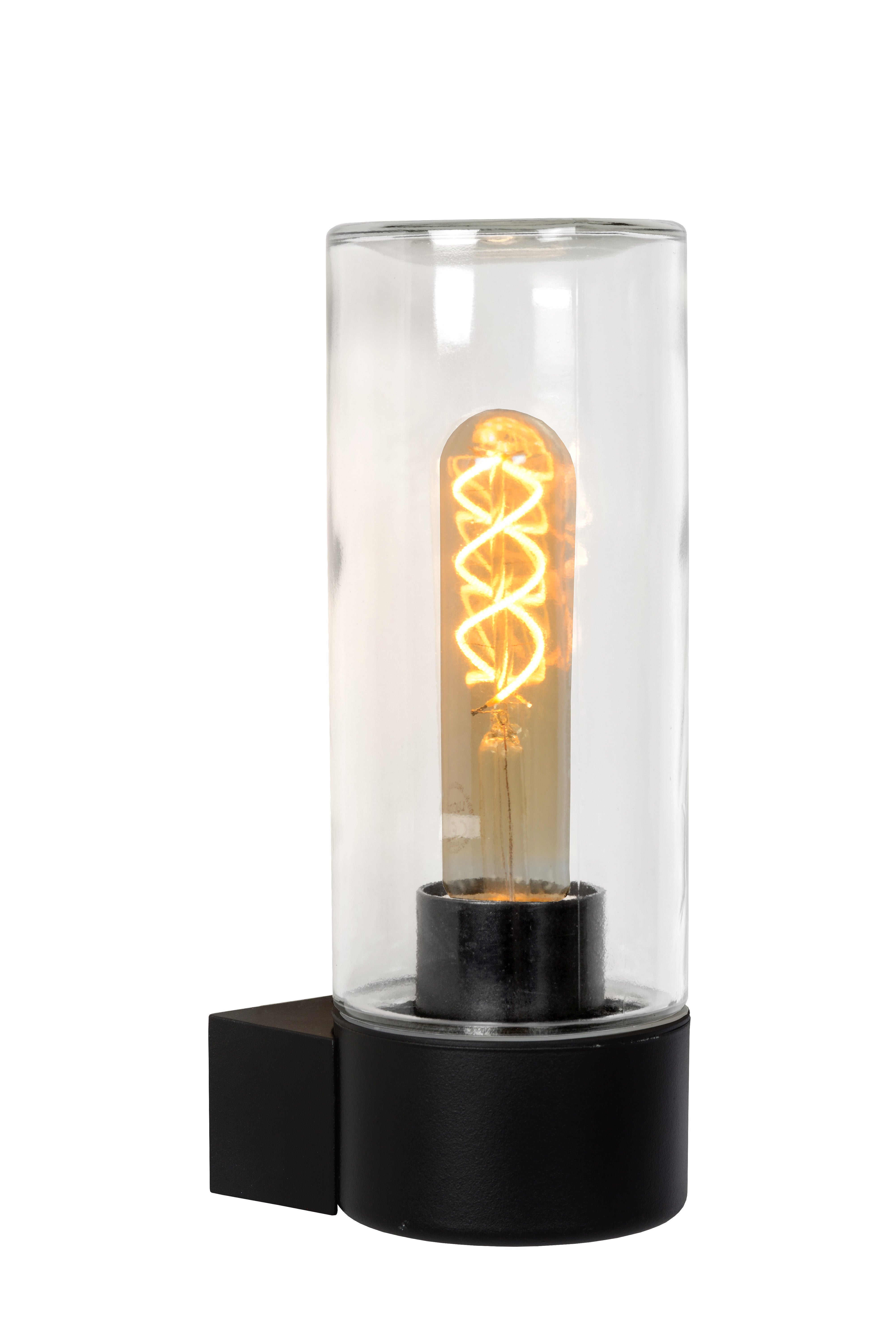 Wandlamp Buiten - MICHA 1xE27 IP44  - Zwart