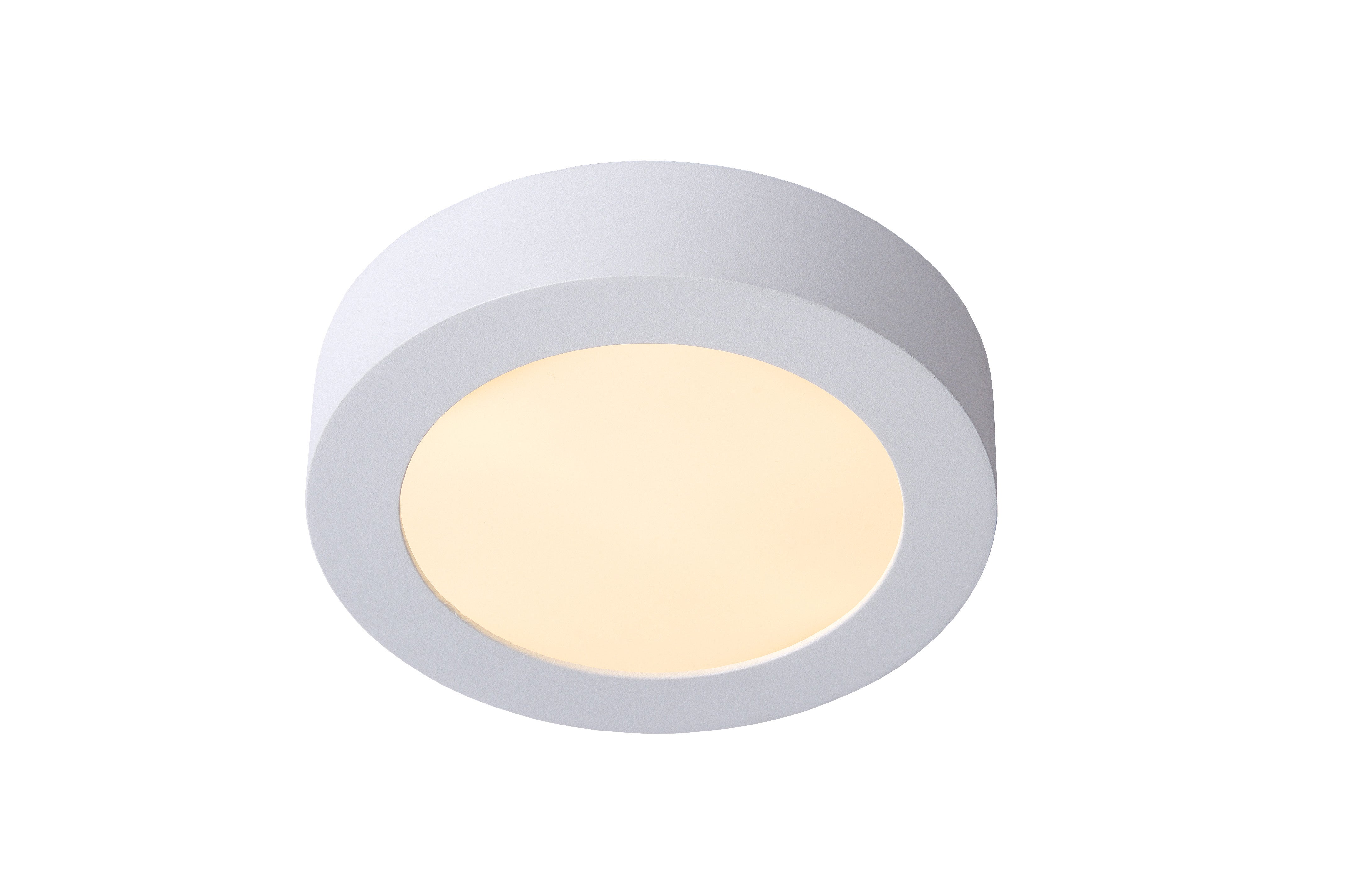 Plafonnière Badkamer - Brice-Led Plafonnière Badkamer Ø 18 Cm Led Dimb. 1X11W 3000K Ip44  - Wit
