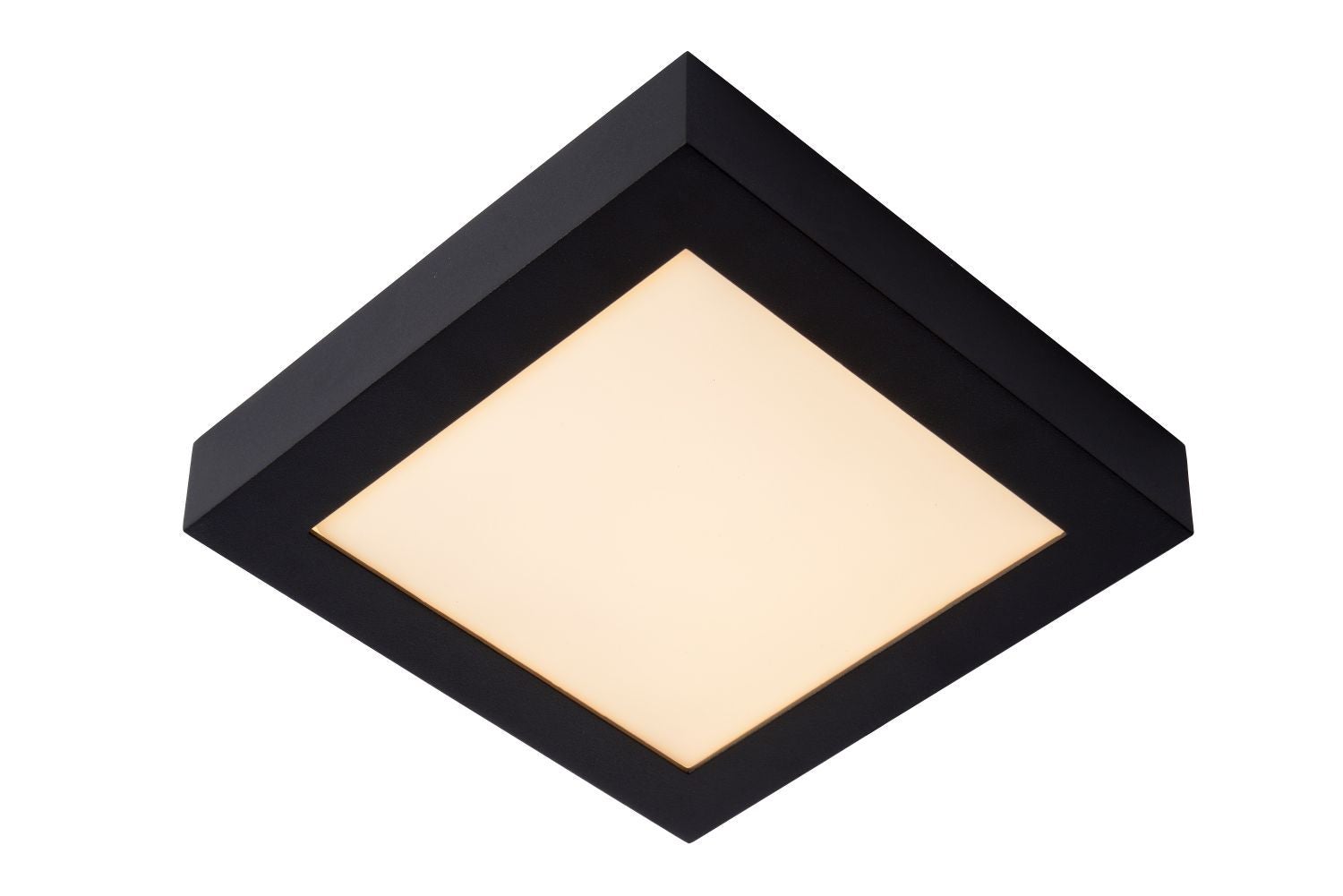 Plafonnière Badkamer - Brice-Led Plafonnière Badkamer Led Dimb. 1X22W 3000K Ip44  - Zwart