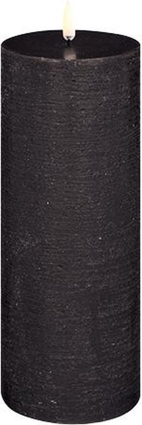 LED Kaars - 7,8 x 20 cm - Zwart