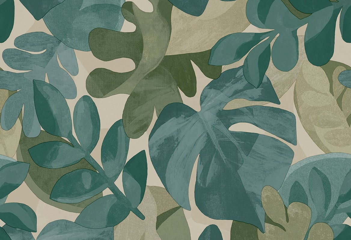 Vliesbehang - Blomkvist Hanna Groen - 10,05 m lang x 53 cm breed