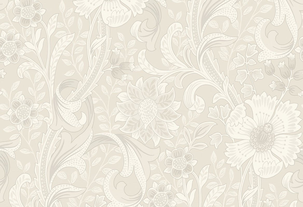 Vliesbehang - Blomkvist Freya Crème - 10,05 m lang x 53 cm breed 