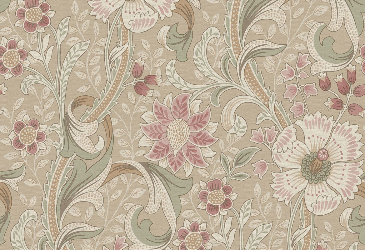 Vliesbehang - Blomkvist Freya Multicolor - 10,05 m lang x 53 cm breed