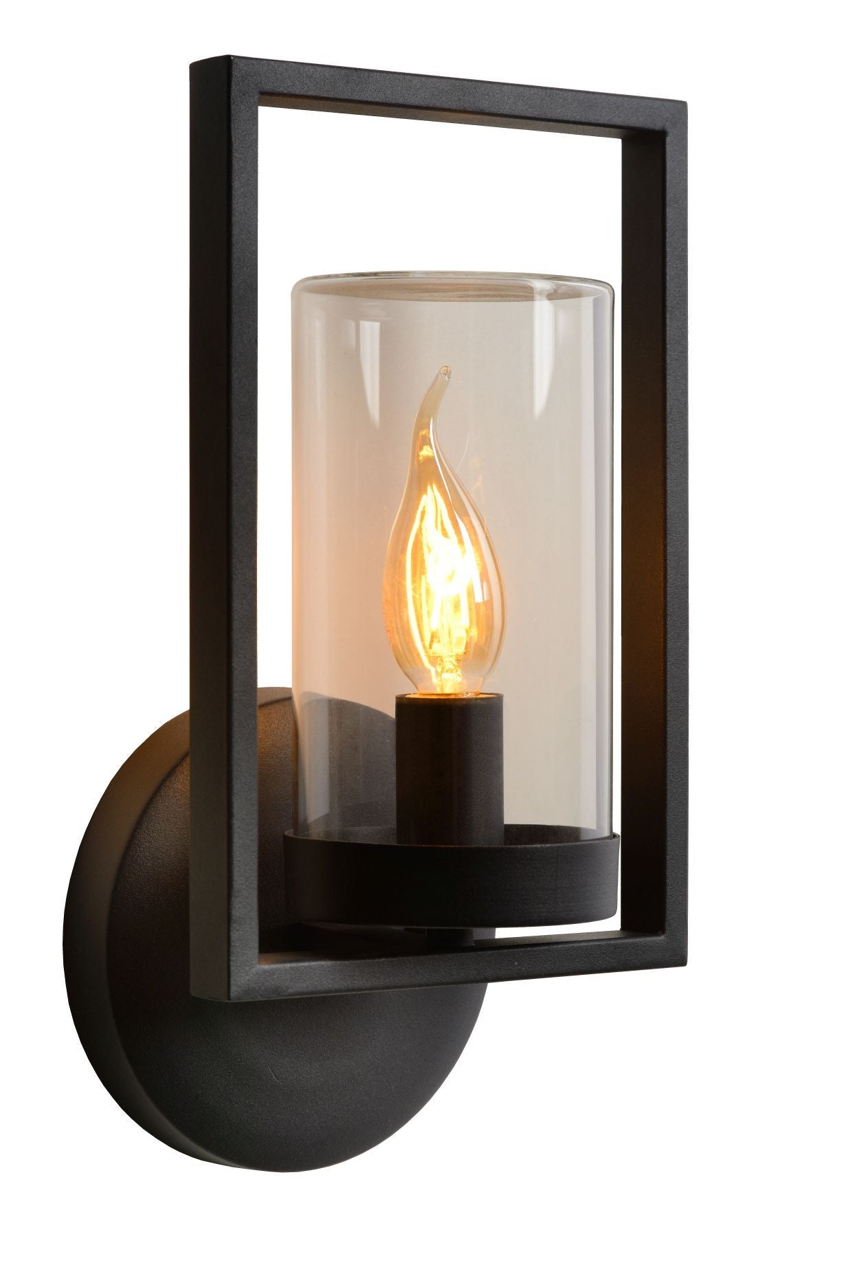 Wandlamp Buiten - NISPEN 1xE14 IP44  - Zwart