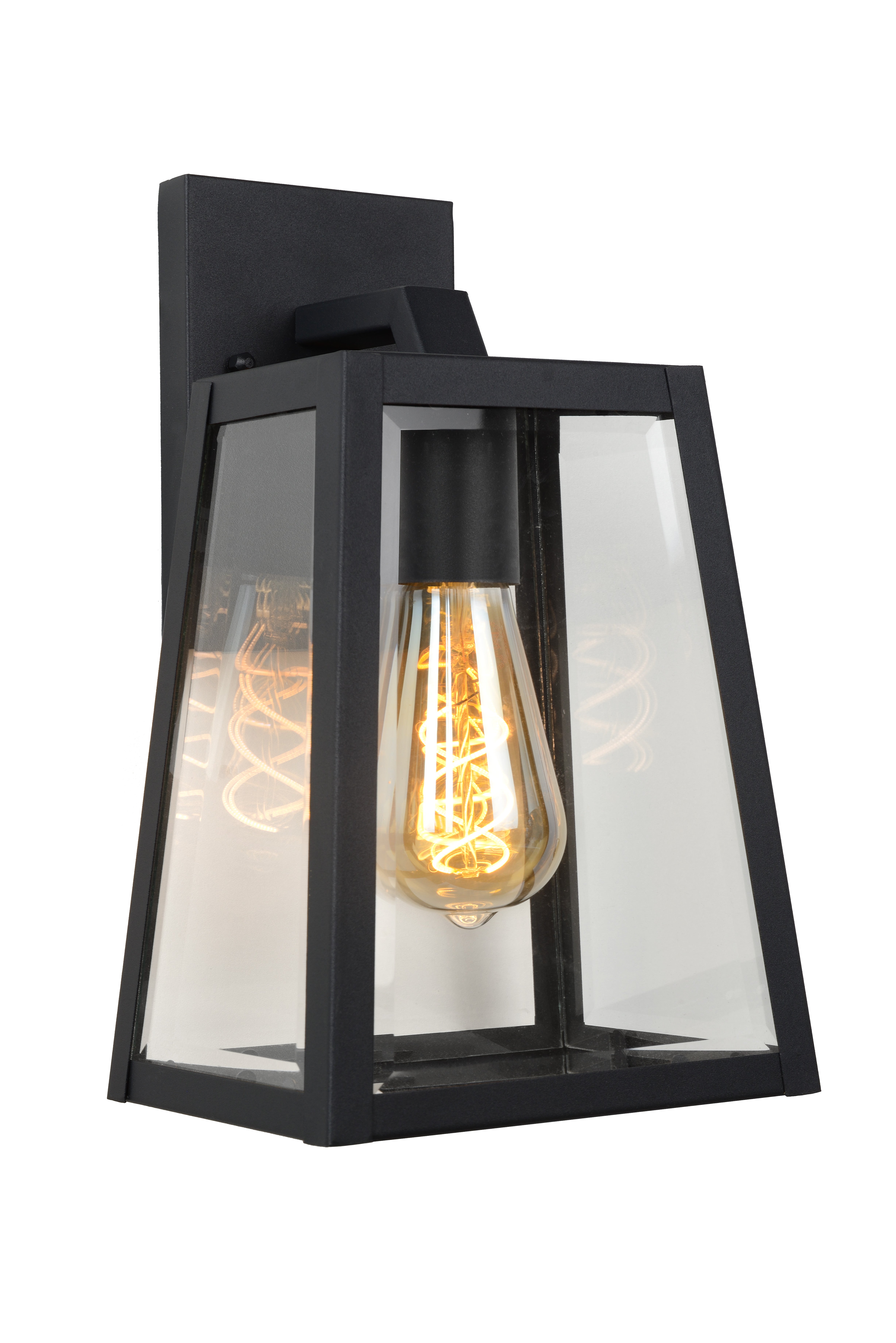 Wandlamp Buiten - MATSLOT 1xE27 IP23  - Zwart