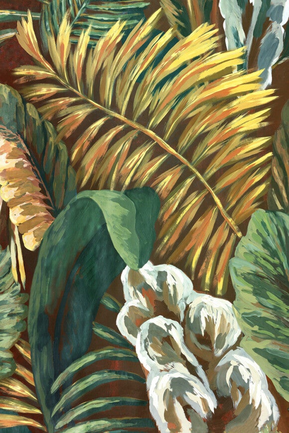 Vliesbehang - Verdure Green Gold - 130 cm breed leverbaar per meter.