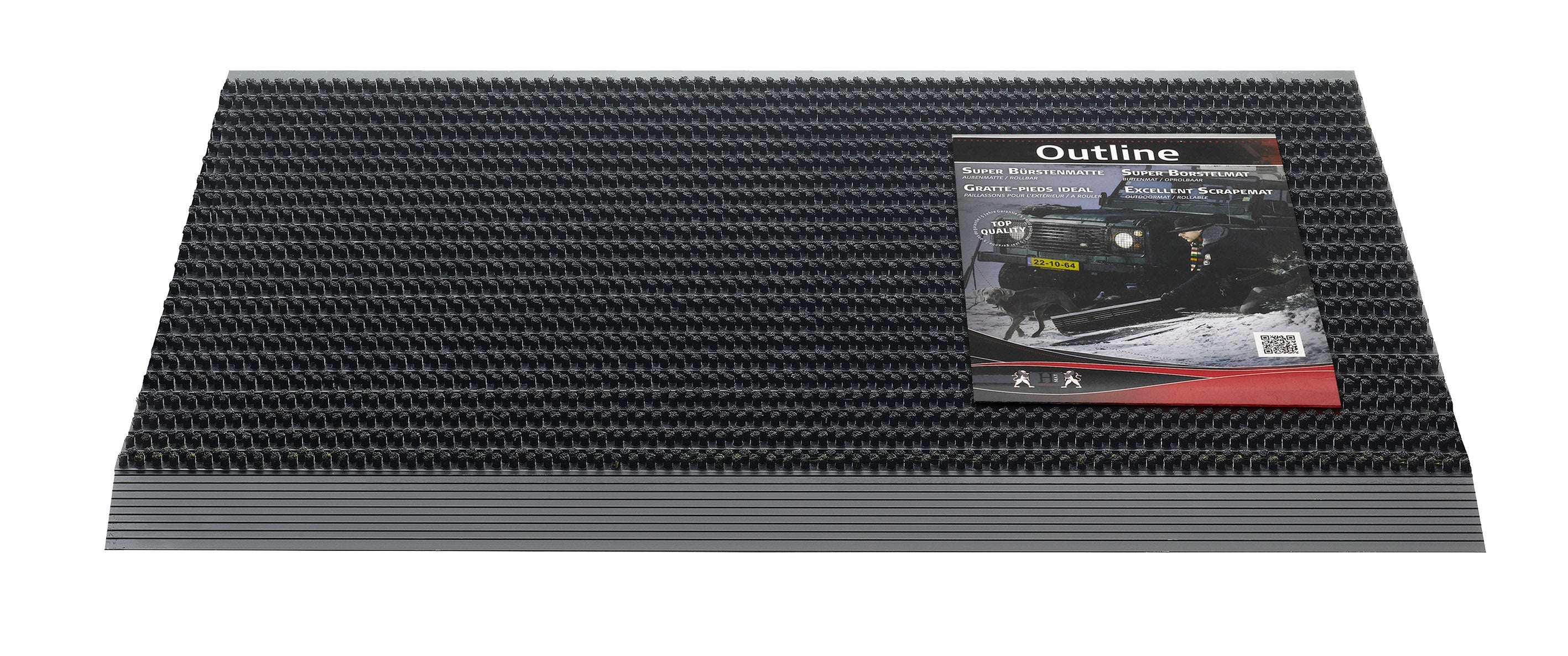 Buitenmat Outline 50x80cm - Puur Zwart 