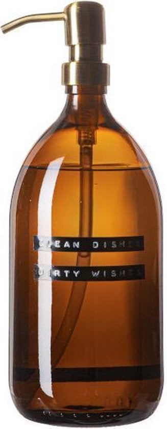 Afwasmiddel - Clean dishes dirty wishes (1000 ml) - Bruin