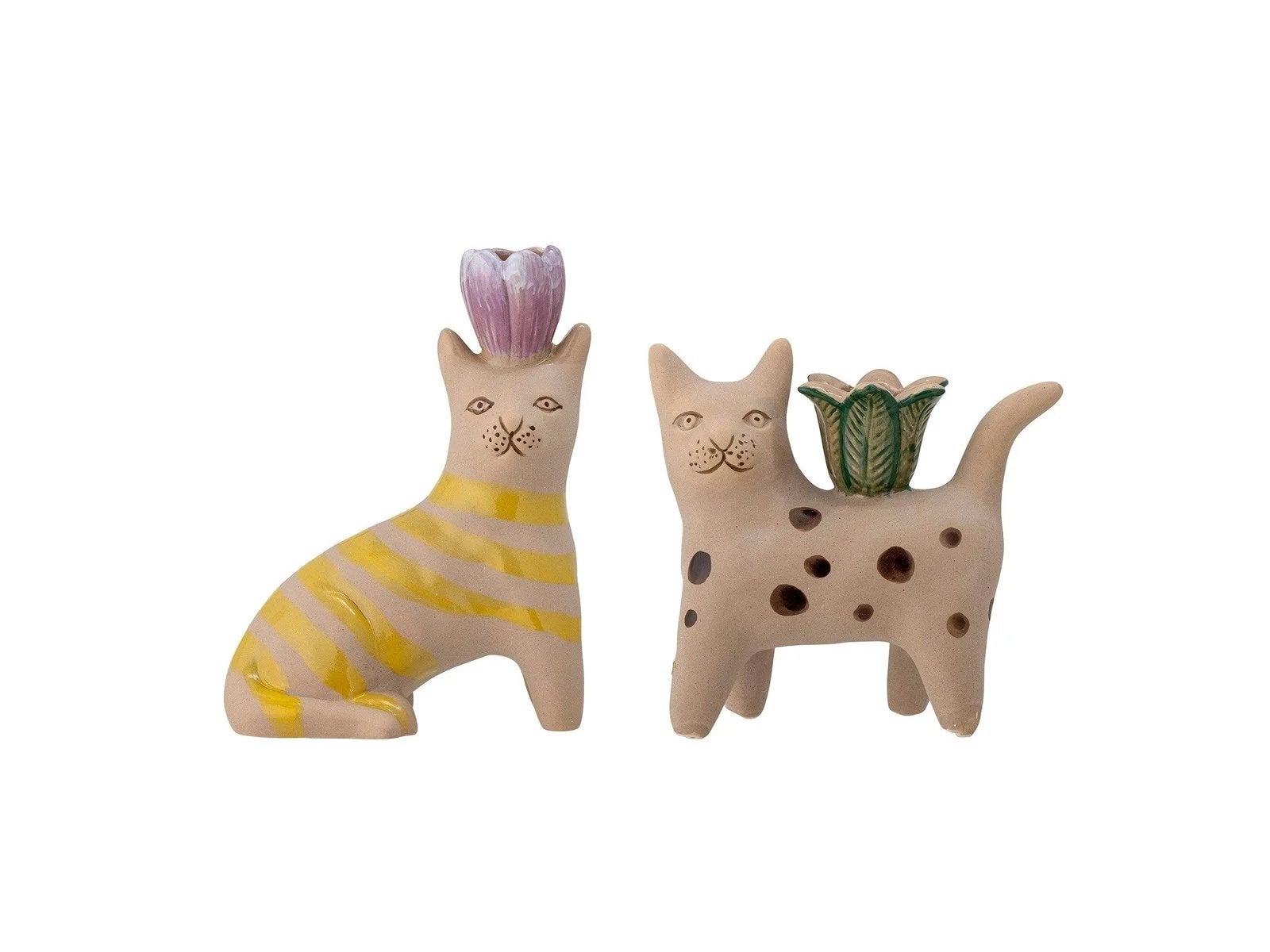 Kandelaar - Mamie cat - set van 2