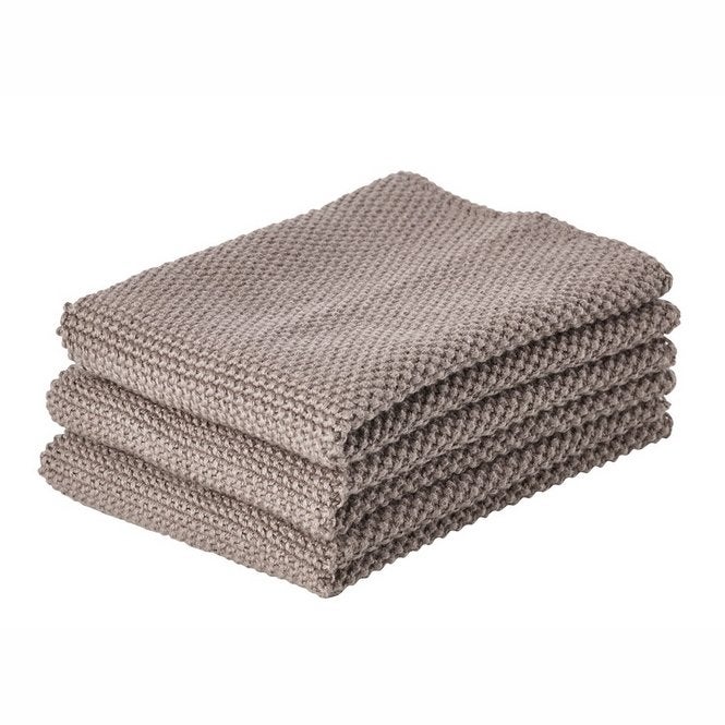 Vaatdoek - Zone Denmark - Taupe brown (set van 3)