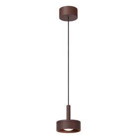 Hanglamp Buiten - LENZ Ø 11 cm LED 1x8W 2700K IP54 - Roest bruin