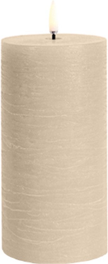 LED Kaars - 7,8 x 15 cm - Beige