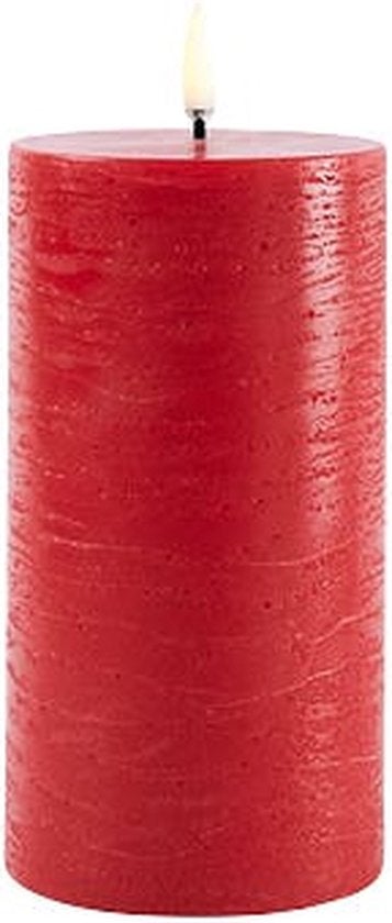 LED Kaars - 7,8 x 15 cm - Rood