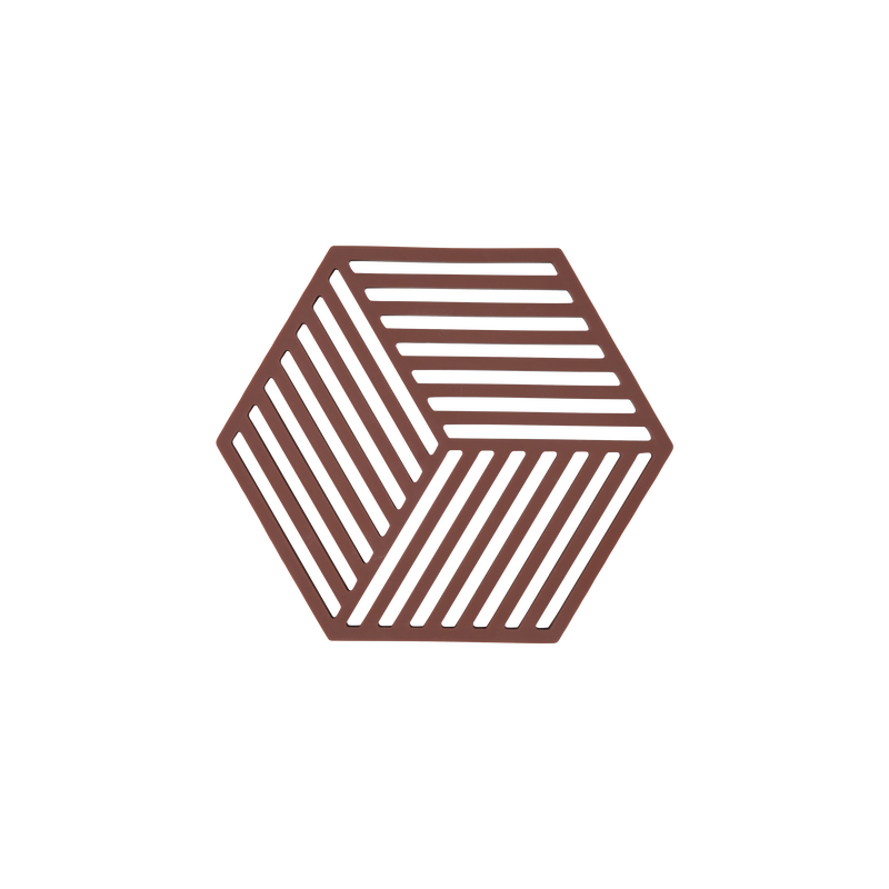Onderzetter - Hexagon Trivet - Burgundy