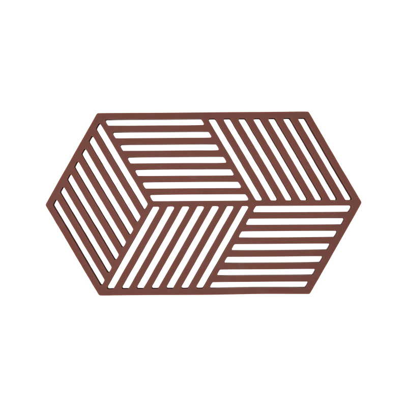 Onderzetter Hexagon - Burgundy L