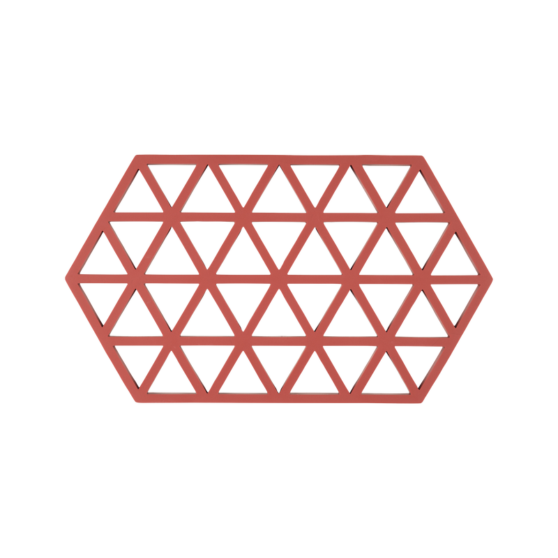 Onderzetter - Big Triangles Trivet - Burned Red 