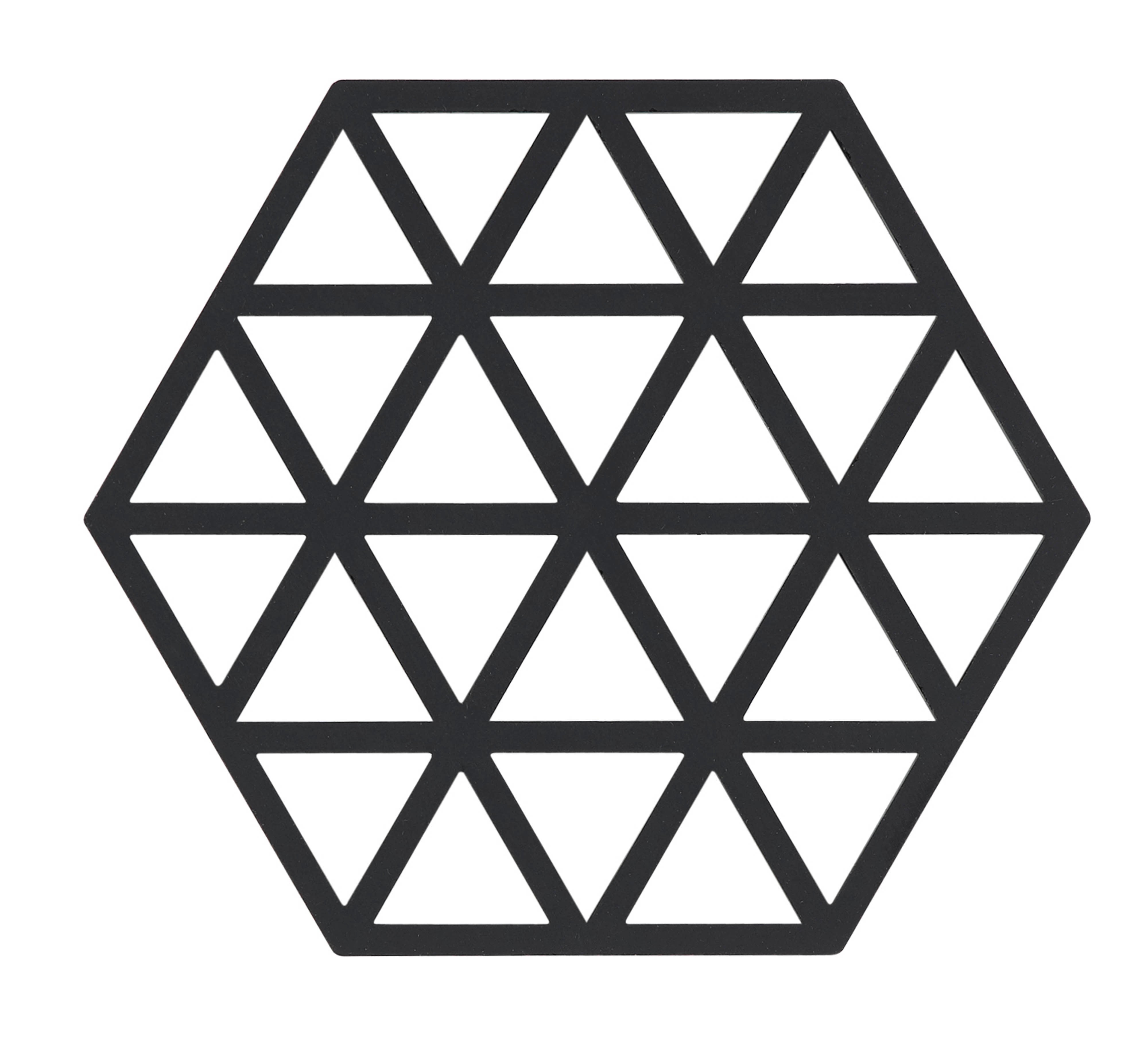 Onderzetter Triangles - zwart