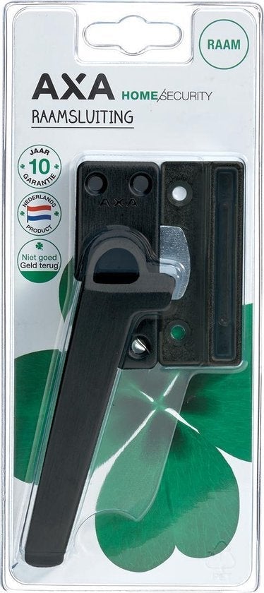 Raamsluiting drukknop links - zwart