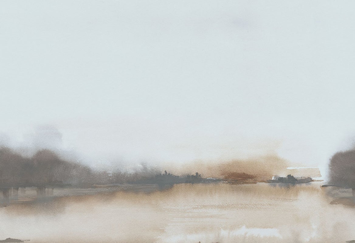 Vliesbehang - Marta Cortese Horizon Multicolor - Panorama van 300 cm x 318 cm 