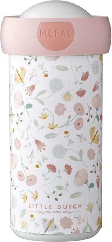 Schoolbeker - 300ml - Flowers & Butterflies 