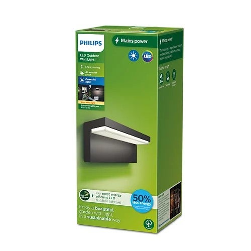 Wandlamp - Bustan 3,8W warm wit licht - Antraciet