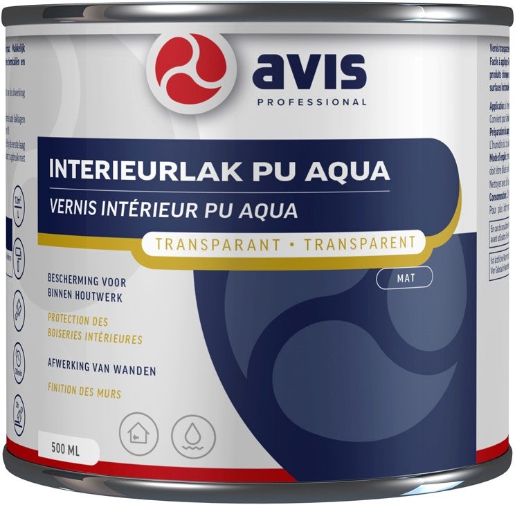 Avis aqua pu lak mat 500 ml
