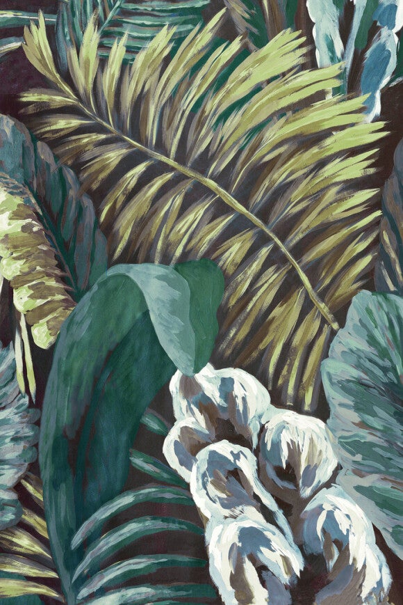 Vliesbehang - Verdure Blue Mint - 130 cm breed verkrijgbaar per meter