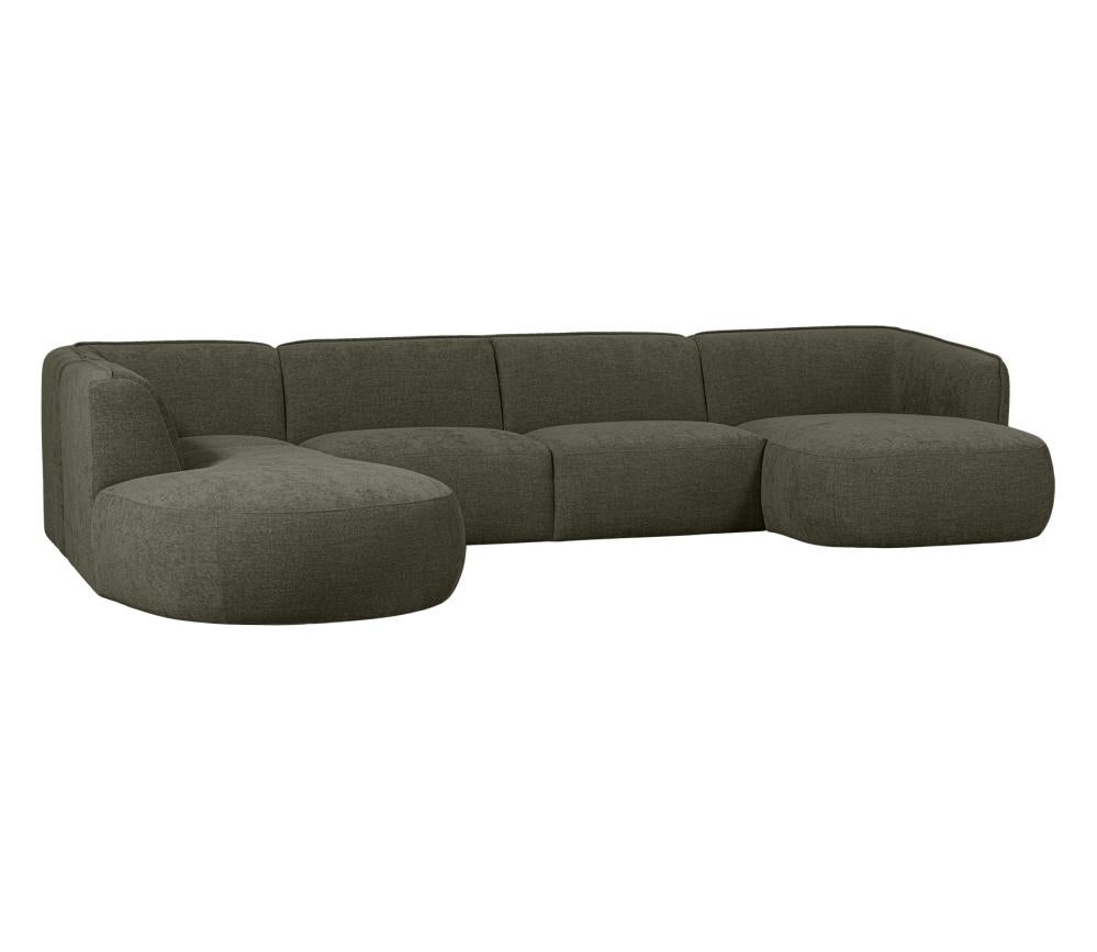 Bank - Polly - Warm groen links