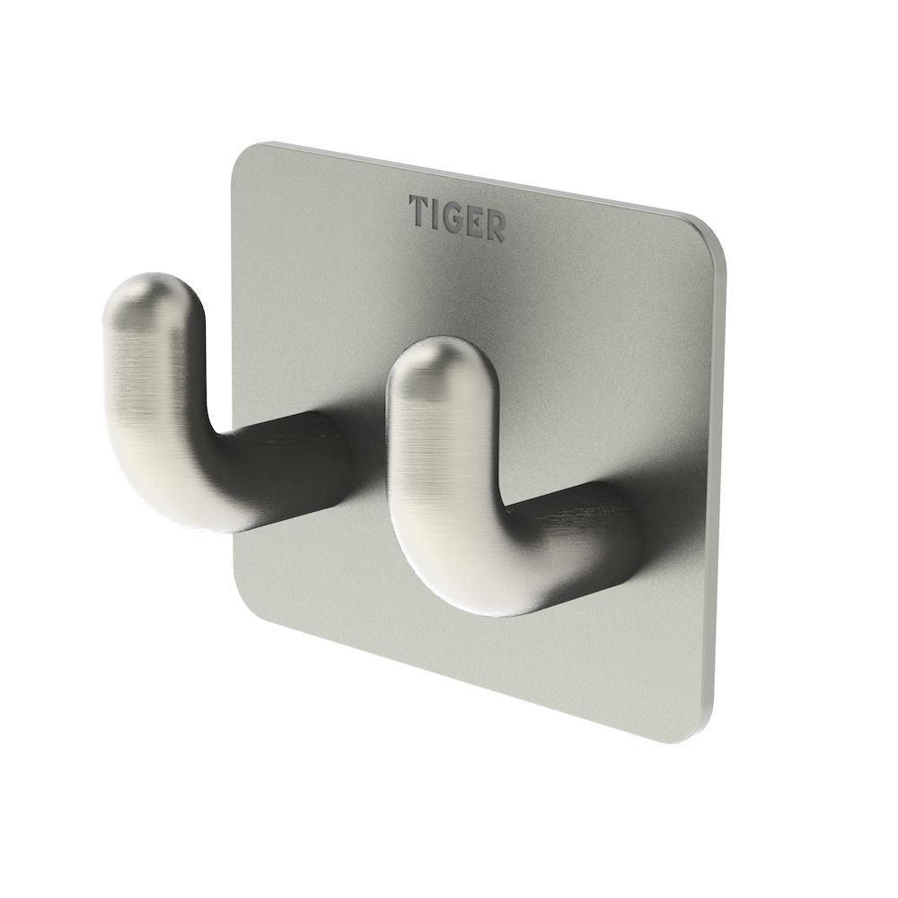 Haak Pinky Double RVS geborsteld