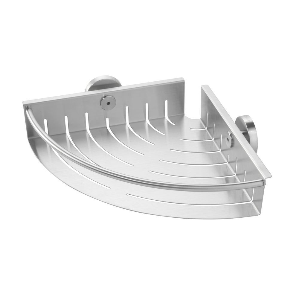 Boston Douchemand Hoek groot RVS geborsteld