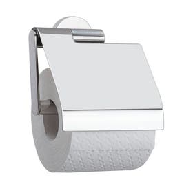 Boston Toiletrolhouder met klep RVS gepolijst