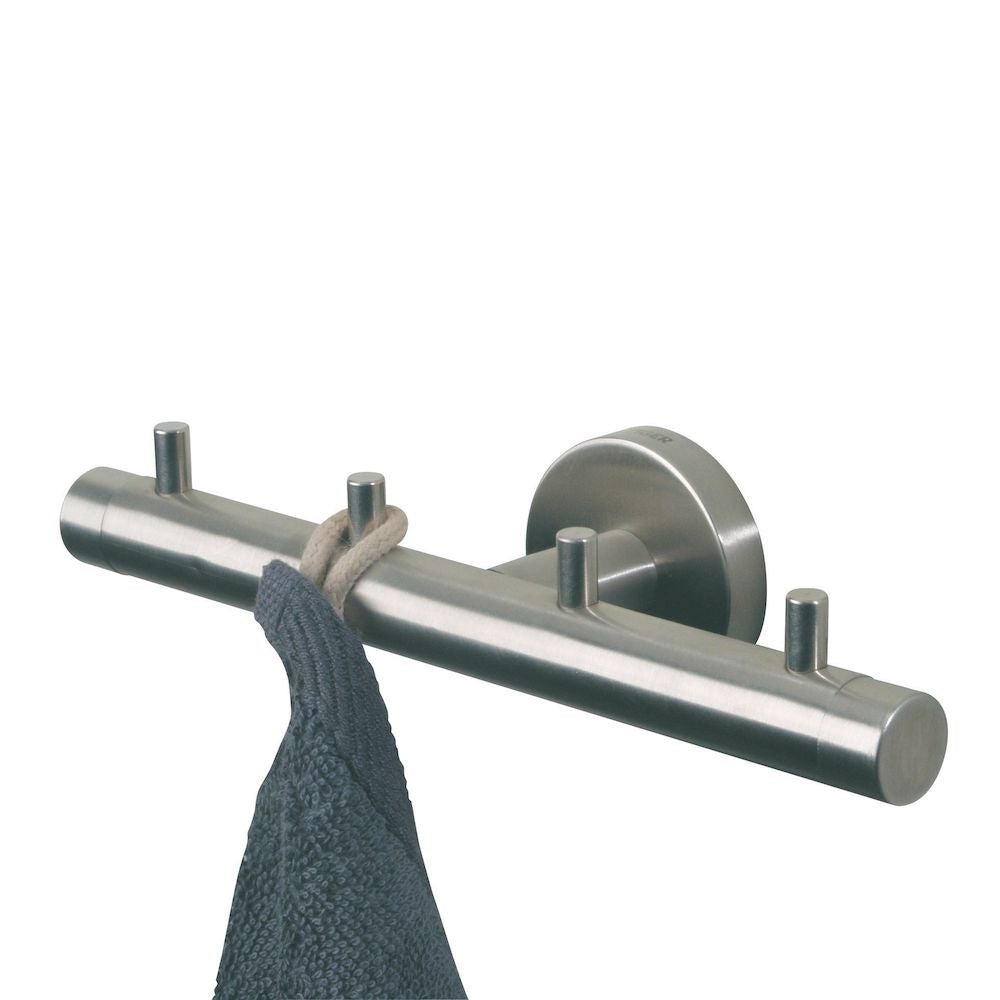 Boston Multihaak RVS geborsteld