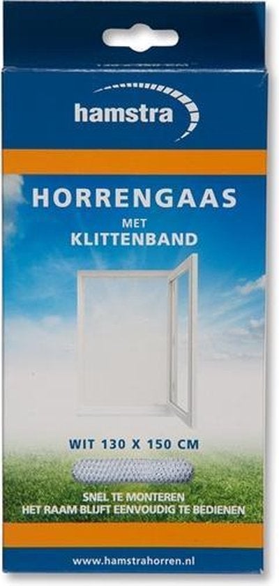 Horgaas met klittenband zwart 130 x 150 cm  zwart