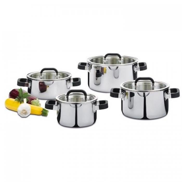 Pannenset - 16 cm, 20cm hoog, 20cm laag en 24cm kookpan