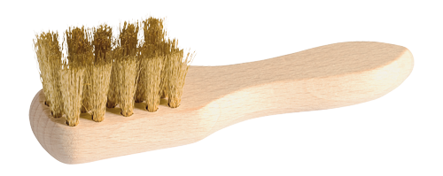 Suède borstel - 12 cm - Met handvat 