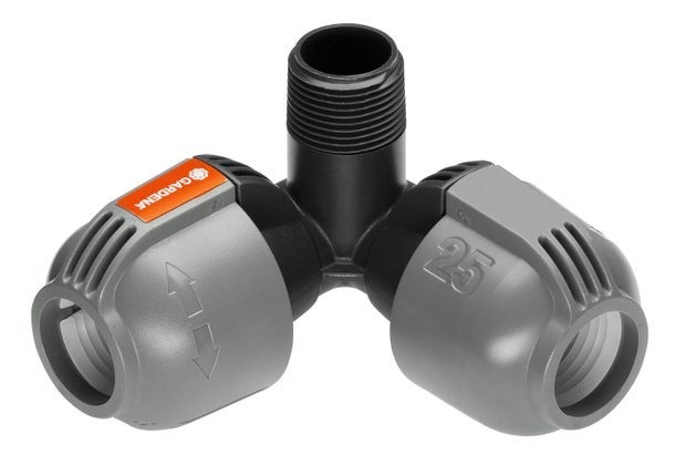 Hoekstuk 25 mm x 3/4inch buitendraad