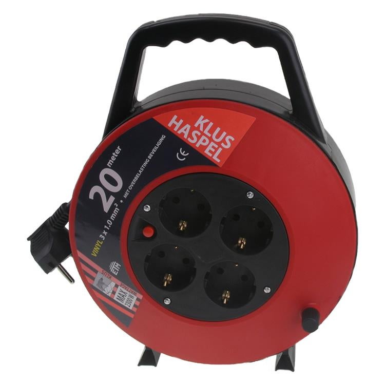 Kabelbox - 20m 3x1.00 pvc - Zwart/rood