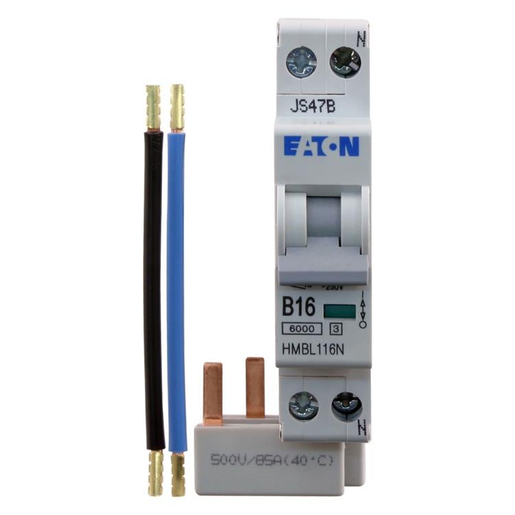 Zekering - Eaton-Holec groepenkast 1-polig 16A 1fase+nul - Wit 