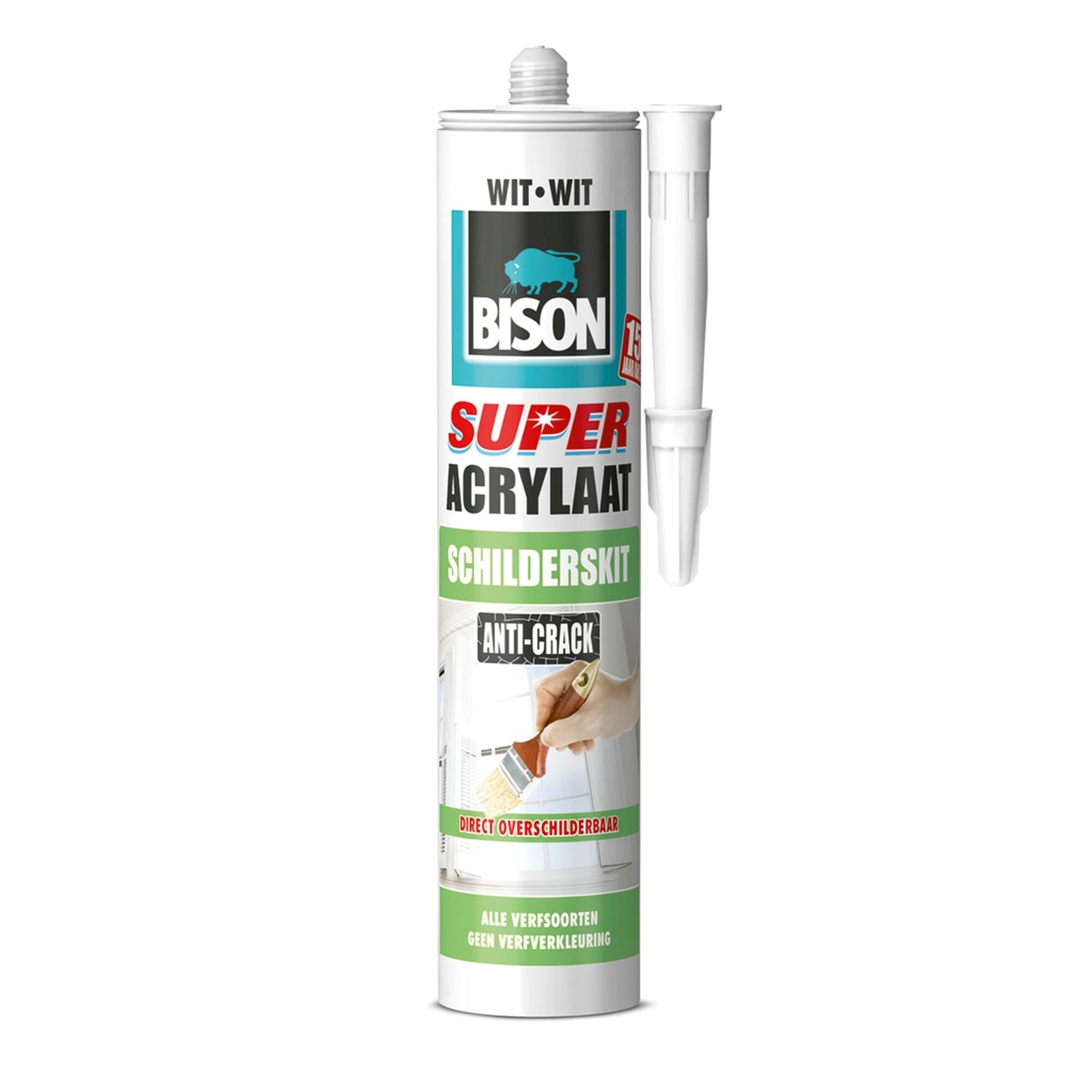 Bison Super Acrylaat Schilderskit Anti-Crack - 300 ml