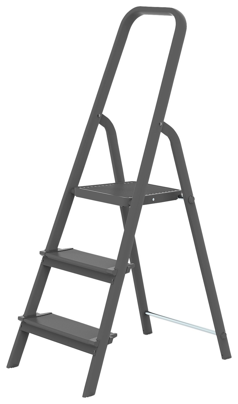 Huishoudtrap - Big Step (3-Treeds) - Zwart