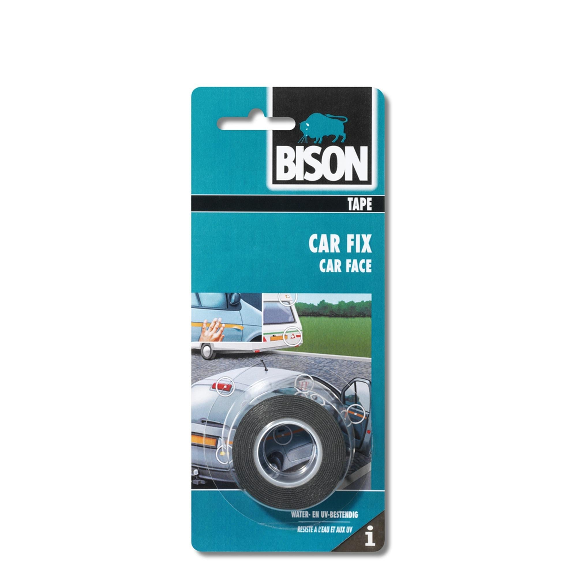 Bison car fix tape zwart rol 1,5 m x 19 mm