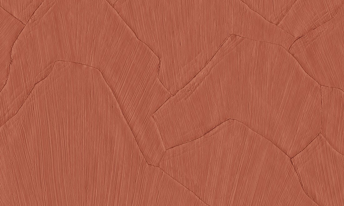 Vinylbehang - Brick Red -  10.05m. x 70 cm.