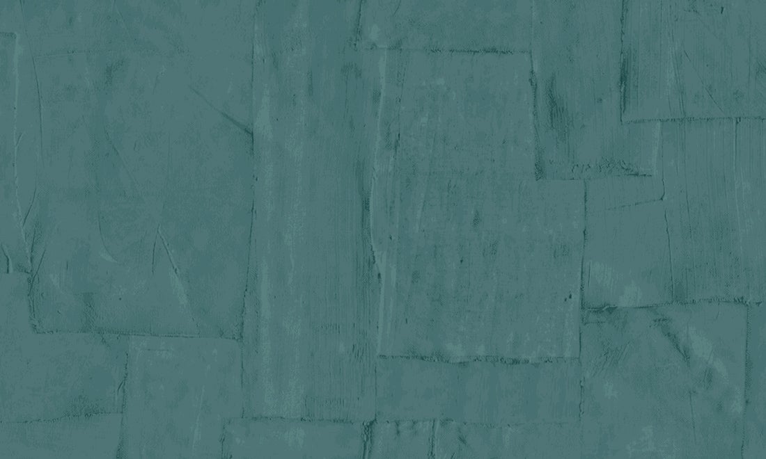 Vinylbehang - Teal -  Mushroom - 10.05m. x 70 cm.