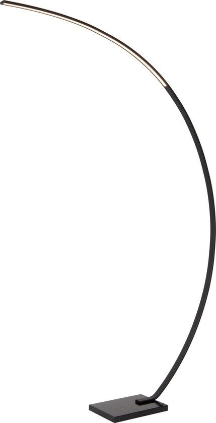 Vloerlamp - Curve booglamp LED dimbaar 15W 2700K - Zwart 