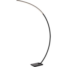 Vloerlamp - Curve booglamp LED dimbaar 15W 2700K - Zwart