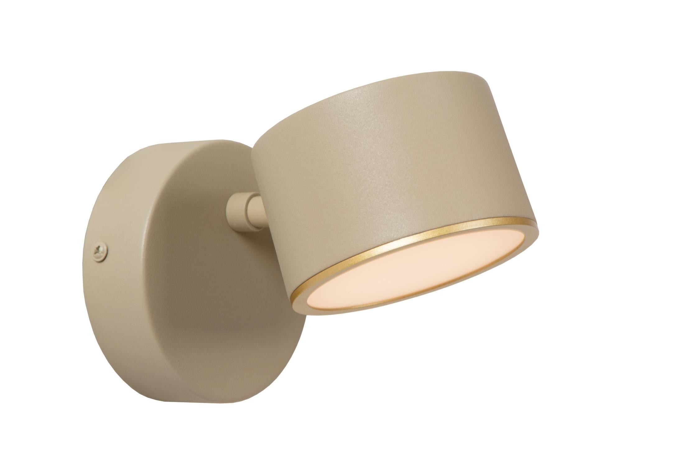 Wandlamp - Gian dimbaar LED 9W 2700K - Taupe