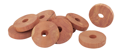 Mottenbestrijding - Cederhoutjes rond - 10 Stuks