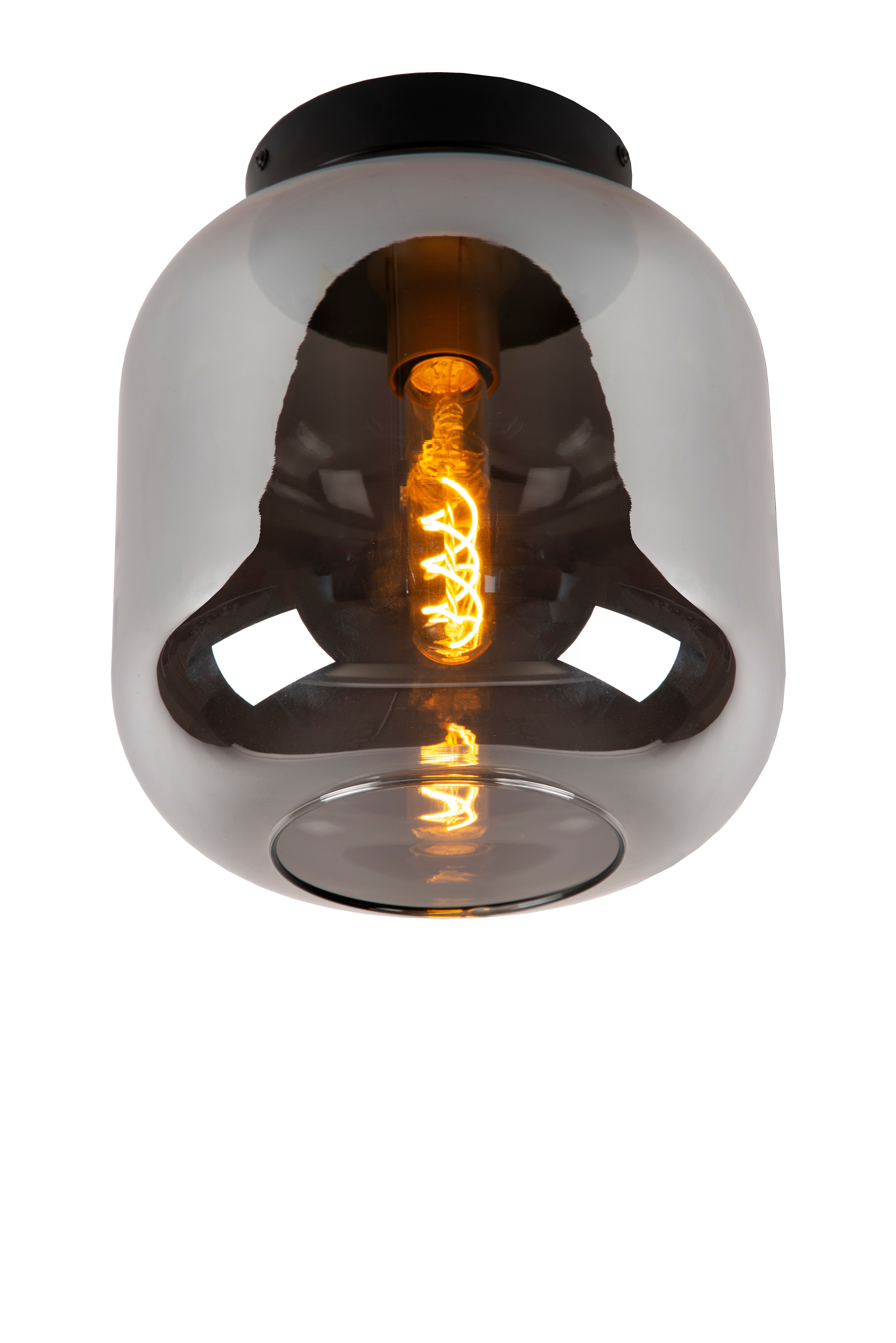 Plafonnière - JOANET Ø 25 cm 1xE27  - Fumé