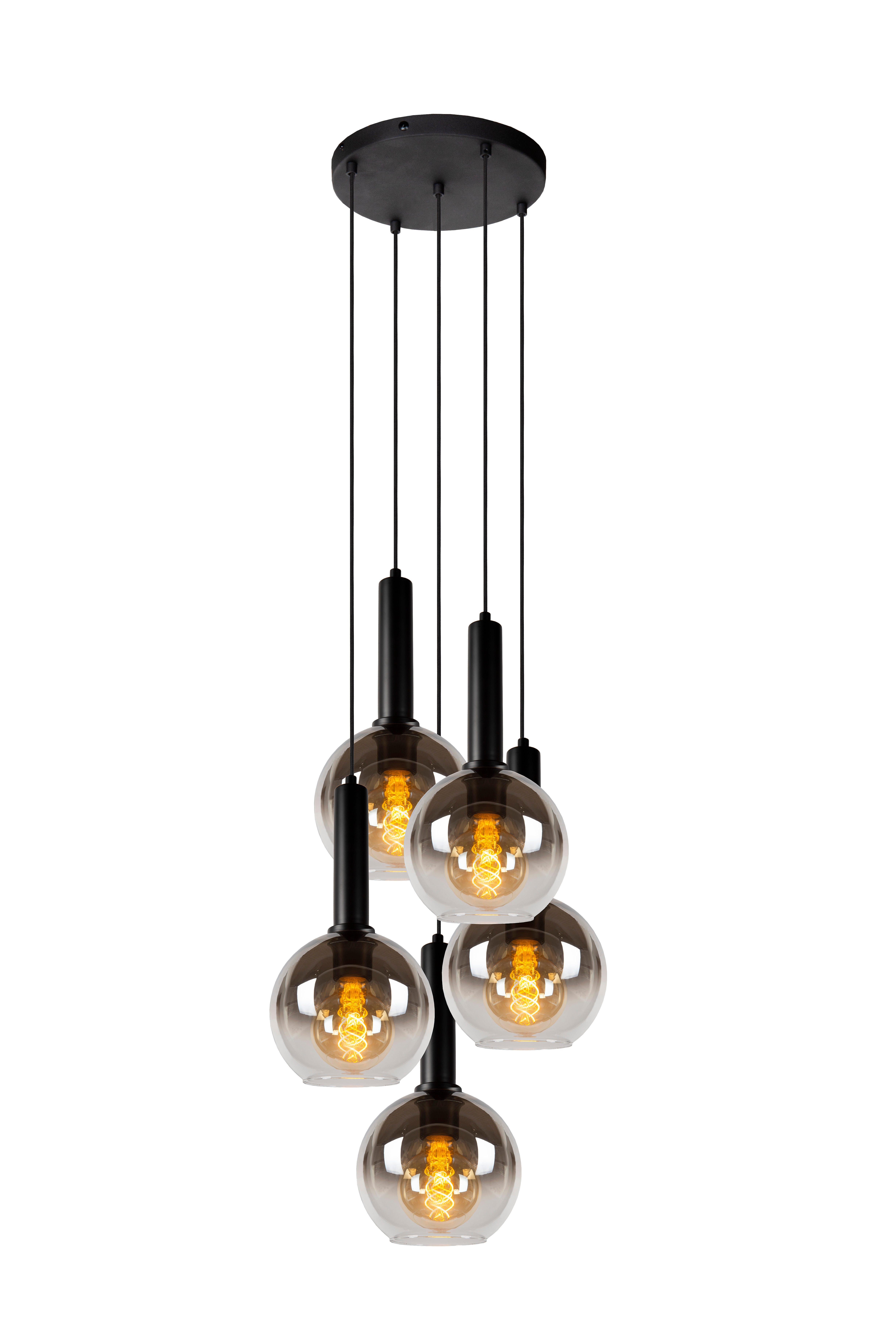 Hanglamp - MARIUS Ø 55 cm 5xE27  - Zwart