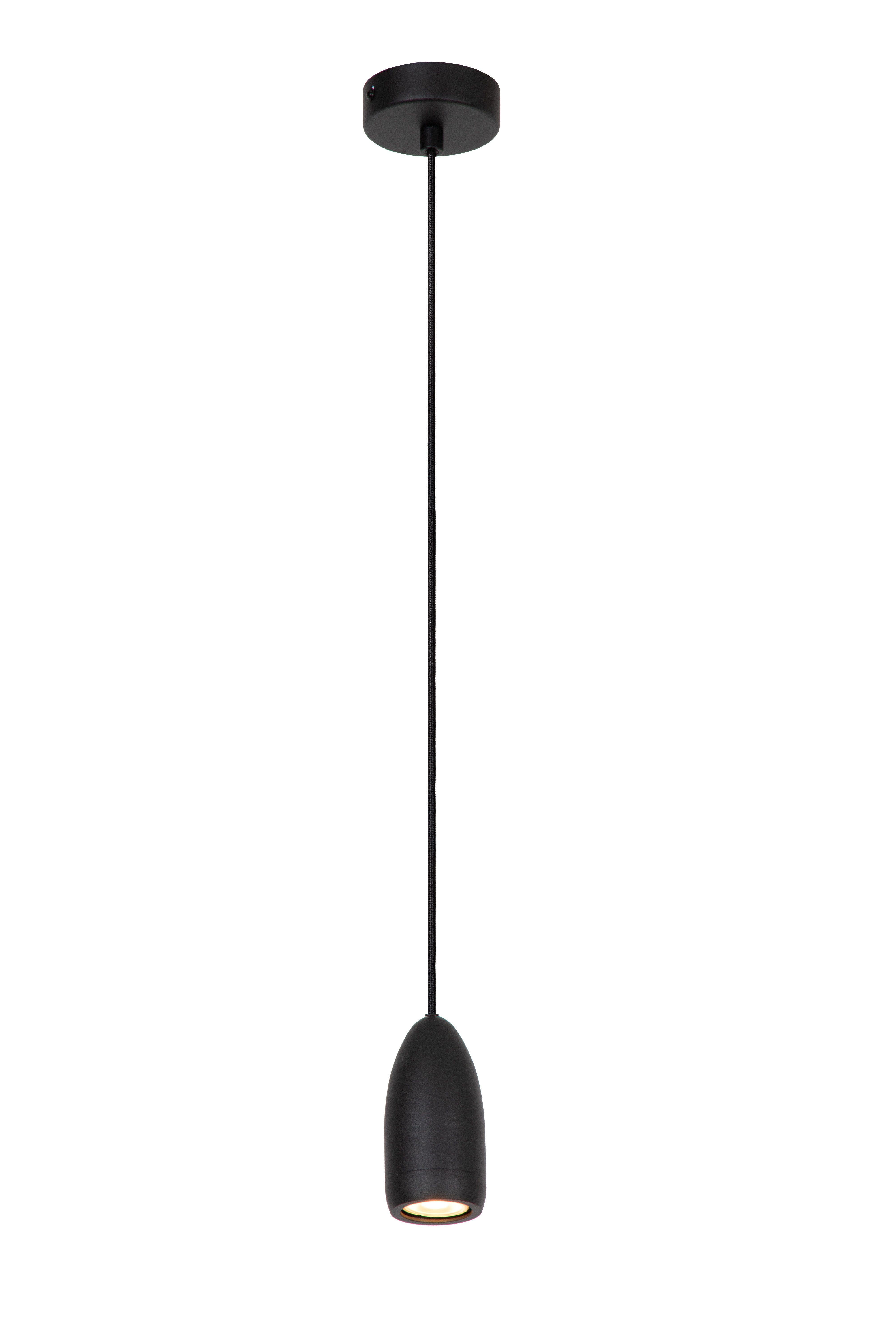Hanglamp - EVORA Ø 10 cm 1xGU10  - Zwart